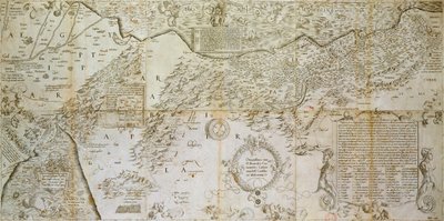 Amplissima Terrae Sanctae descripto ad utriusque testamenti intelligentiam, 1537 by Gerardus Mercator